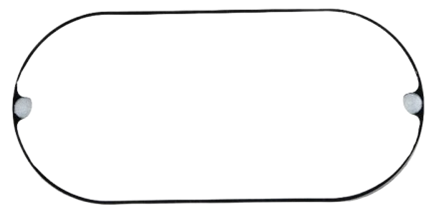 Black Oval LED Bulkhead 18 Watts - Day Light