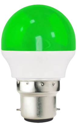 Bulb LED Green 2 Watts B22 (Pin)