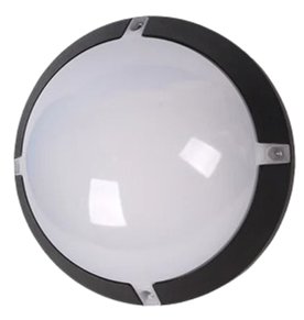 Black Round LED Bulkhead Ceiling Light 8 Watts