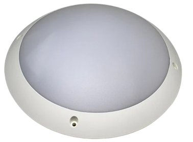 Bulkhead Outdoor Light with Bayer Polycarbonate White 600A1