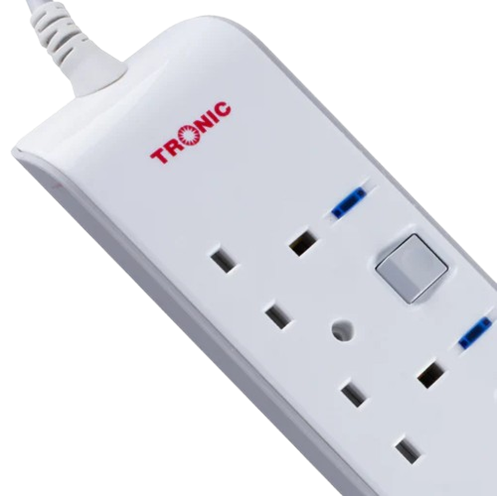 4-Way Extension Socket with Switches & Neon 