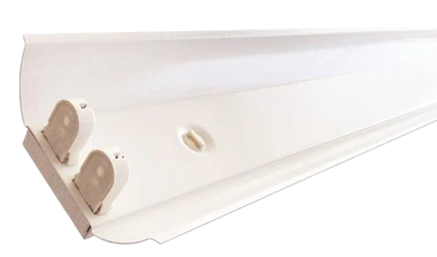 Double Open Channel T8 Tube Light Fitting With Reflector