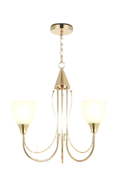 Chandelier Light Pendant Lamp Golden E27 Bulb With 3 Lamp