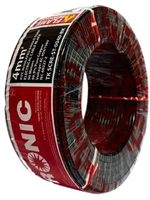 Single Core Cable Stranded 4.0mm - Black